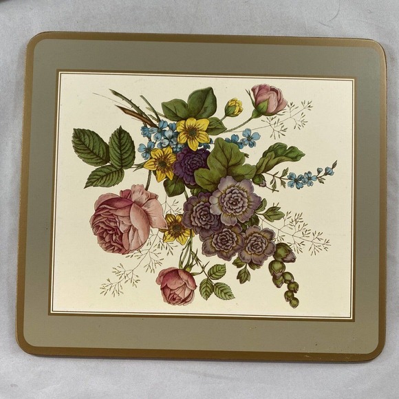 Set of 4 Floral Traditional Pimpernel Placemats 8 5/8" x 7 5/8" In Box * (B1) - Picture 6 of 8